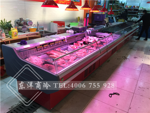 江蘇蘇州萬(wàn)家福生鮮超市鮮肉冷柜-臥式冷柜工程案例,熟食展示柜圖片大全,二手熟食展示柜,賣熟食的展示柜,熟食柜圖片,