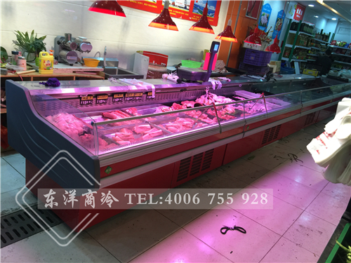 江蘇蘇州萬(wàn)家福生鮮超市鮮肉冷柜-臥式冷柜工程案例,熟食展示柜圖片大全,二手熟食展示柜,賣熟食的展示柜,熟食柜圖片,
